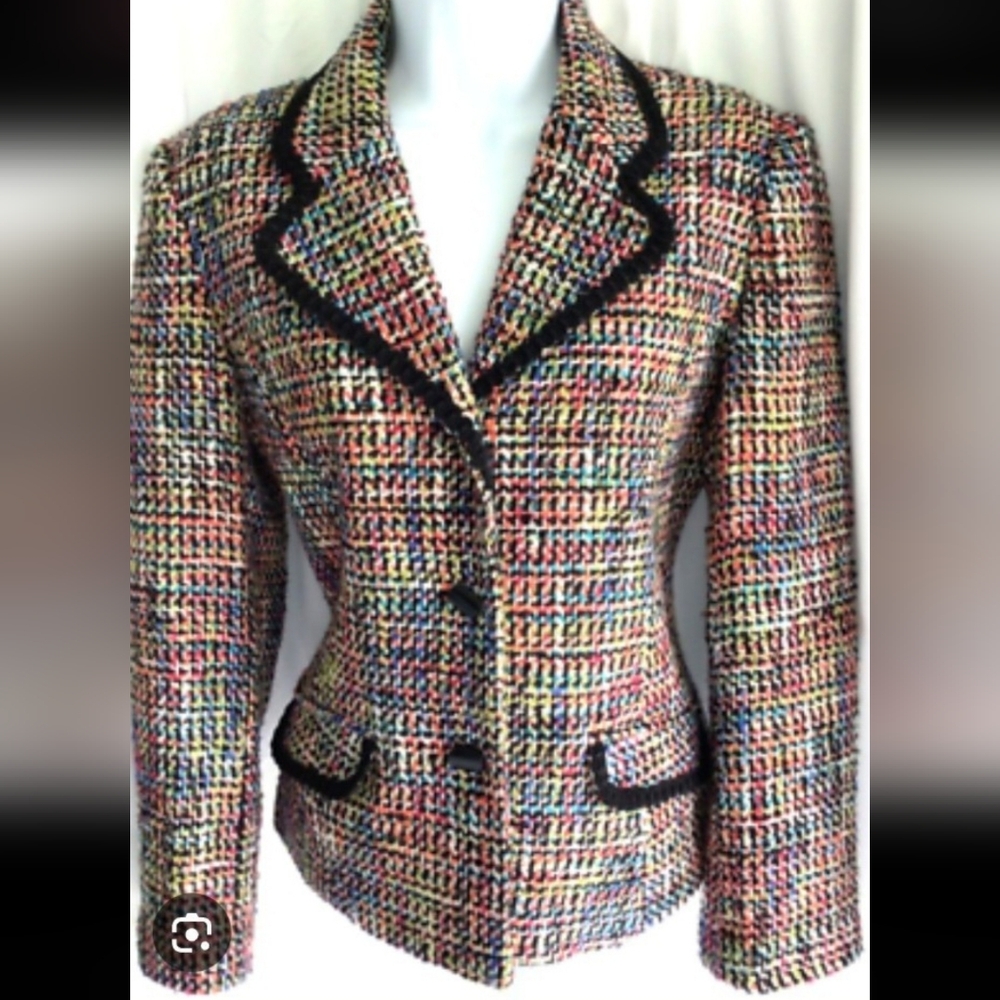 Sag Harbor Multicolor Tweed Women's Blazer